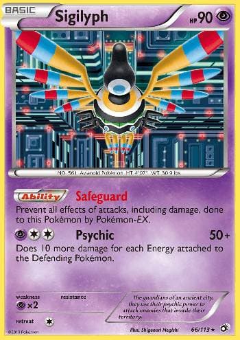 Carta Sigilyph (66/113) do set Tesouros Lendários — Pokémon TCG | Bynx