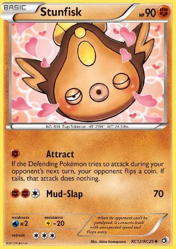 Carta Stunfisk (RC12/113) do set Tesouros Lendários — Pokémon TCG | Bynx