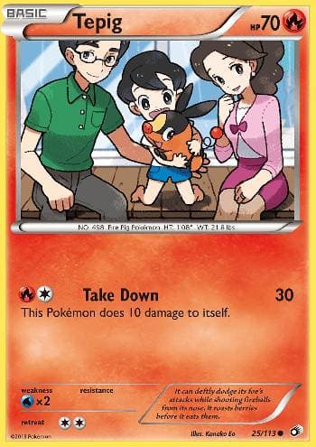 Carta Tepig (25/113) do set Tesouros Lendários — Pokémon TCG | Bynx