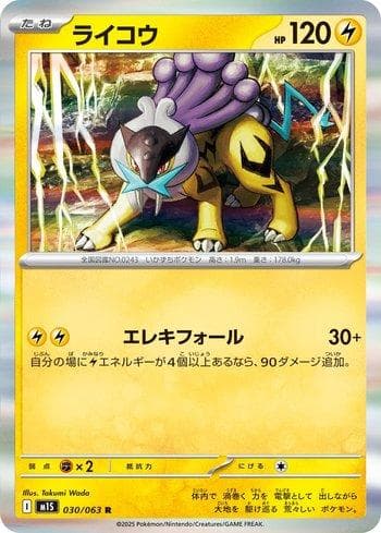 Carta Raikou (030/063) do set Liga BR — M1S — Pokémon TCG | Bynx