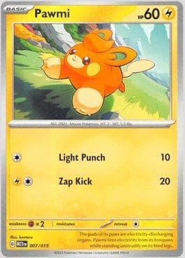 Carta Pawmi (007/015) do set McDonald's Collection 2023 — Pokémon TCG | Bynx