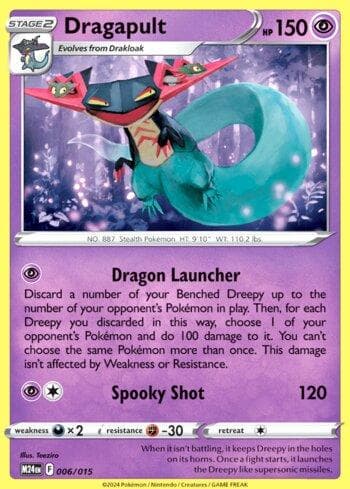 Carta Dragapult (006/015) do set Liga BR — M24 — Pokémon TCG | Bynx