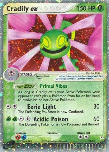 Carta Cradily ex (90/95) do set Team Magma vs Team Aqua — Pokémon TCG | Bynx