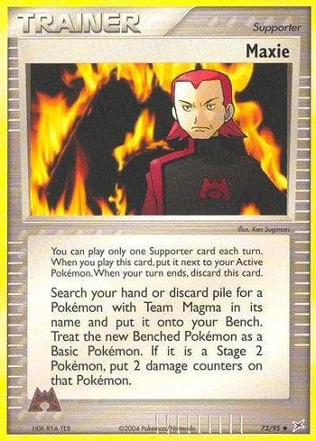 Carta Maxie (73/95) do set Team Magma vs Team Aqua — Pokémon TCG | Bynx