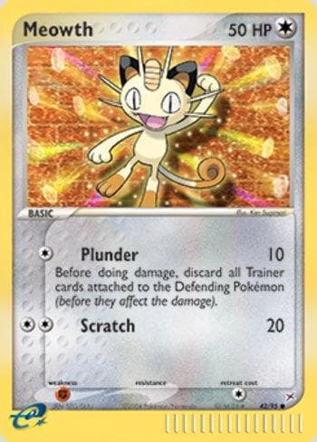 Meowth (Reverse Holo) (42b/95) — Team Magma vs Team Aqua