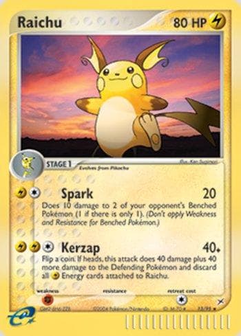 Raichu (Reverse Holo) (13b/95) — Team Magma vs Team Aqua