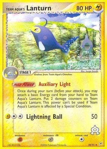 Carta Team Aqua's Lanturn (28/95) do set Team Magma vs Team Aqua — Pokémon TCG | Bynx