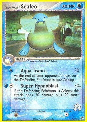 Carta Team Aqua's Sealeo (16/95) do set Team Magma vs Team Aqua — Pokémon TCG | Bynx
