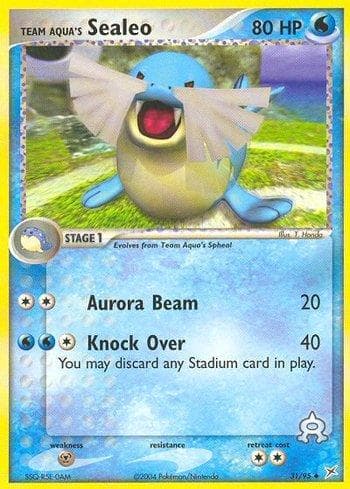 Carta Team Aqua's Sealeo (31/95) do set Team Magma vs Team Aqua — Pokémon TCG | Bynx