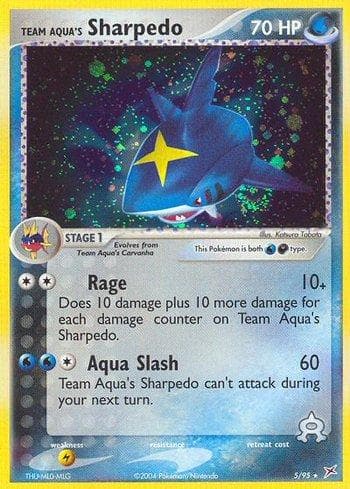 Carta Team Aqua's Sharpedo (5/95) do set Team Magma vs Team Aqua — Pokémon TCG | Bynx