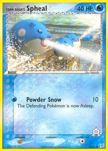 Carta Team Aqua's Spheal (56/95) do set Team Magma vs Team Aqua — Pokémon TCG | Bynx