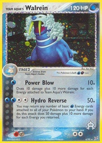 Carta Team Aqua's Walrein (6/95) do set Team Magma vs Team Aqua — Pokémon TCG | Bynx