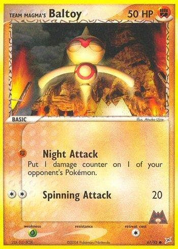Carta Team Magma's Baltoy (61/95) do set Team Magma vs Team Aqua — Pokémon TCG | Bynx