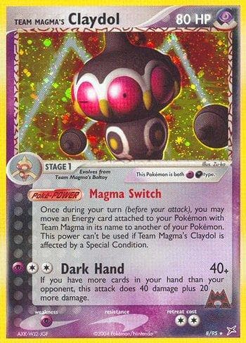 Carta Team Magma's Claydol (8/95) do set Team Magma vs Team Aqua — Pokémon TCG | Bynx