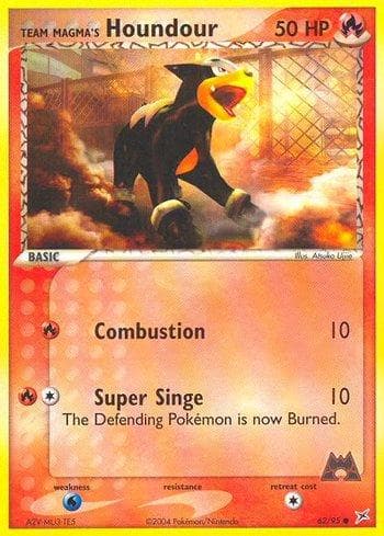Carta Team Magma's Houndour (62/95) do set Team Magma vs Team Aqua — Pokémon TCG | Bynx