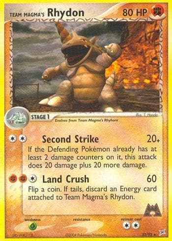 Team Magma's Rhydon (22/95) — Team Magma vs Team Aqua