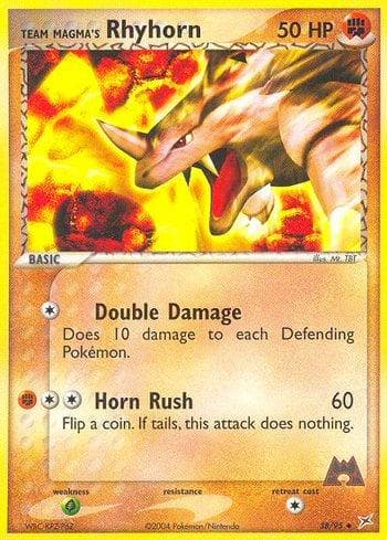 Team Magma's Rhyhorn (38/95) — Team Magma vs Team Aqua