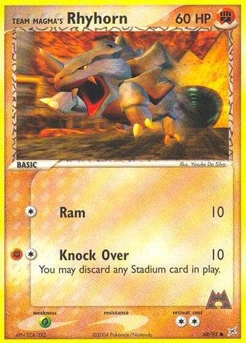 Team Magma's Rhyhorn (68/95) — Team Magma vs Team Aqua
