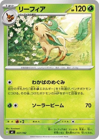 Carta Leafeon (037/742) do set Liga BR — MC — Pokémon TCG | Bynx