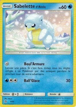 Carta Alolan Sandshrew (08/40) do set McDonald's Collection 2018 (French) — Pokémon TCG | Bynx
