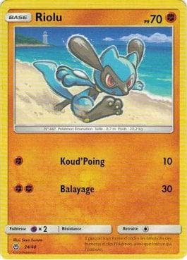 Carta Riolu (24/40) do set McDonald's Collection 2018 (French) — Pokémon TCG | Bynx