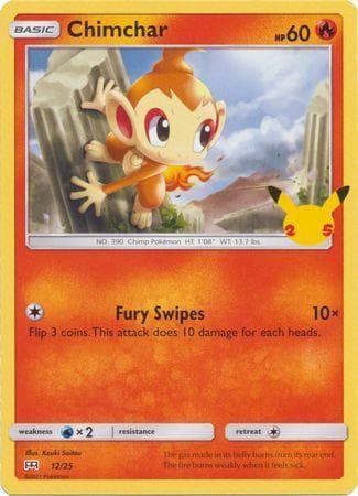 Carta Chimchar 12/25 do set McDonald's Collection 2021 — Pokémon TCG | Bynx