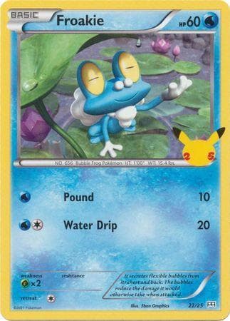 Carta Froakie 22/25 do set McDonald's Collection 2021 — Pokémon TCG | Bynx