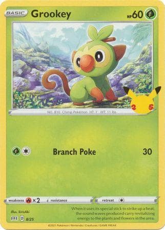Carta Grookey 8/25 do set McDonald's Collection 2021 — Pokémon TCG | Bynx