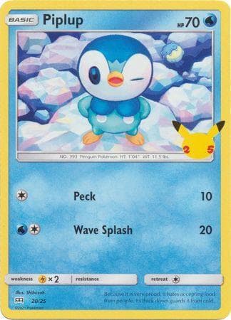 Piplup (20/25) — McDonald's Collection 2021