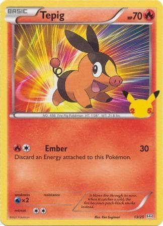 Carta Tepig (13/25) do set McDonald's Collection 2021 — Pokémon TCG | Bynx