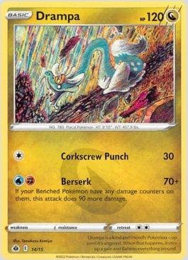 Carta Drampa 14/15 do set McDonald's Collection 2022 — Pokémon TCG | Bynx