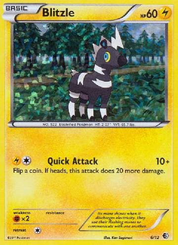 Carta Blitzle (6/12) do set McDonald’s Collection 2011 — Pokémon TCG | Bynx