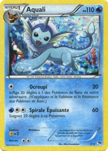 Carta Vaporeon (3/12) do set McDonald’s Collection 2013 — Pokémon TCG | Bynx