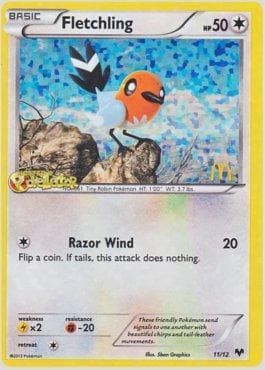 Carta Fletchling (11/12) do set McDonald’s Collection 2014 — Pokémon TCG | Bynx