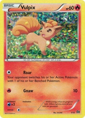 Carta Vulpix (1/12) do set McDonald’s Collection 2016 — Pokémon TCG | Bynx