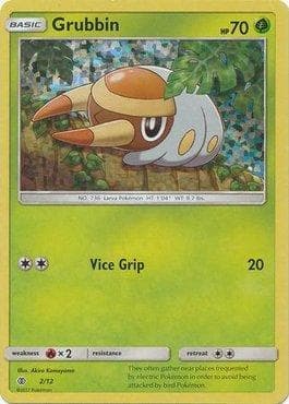 Carta Grubbin 2/12 do set McDonald's Collection 2017 — Pokémon TCG | Bynx