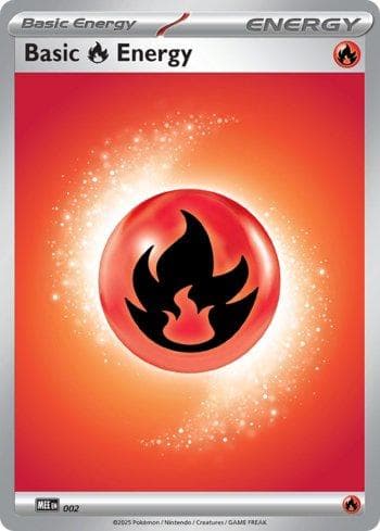 Carta Fire Energy (Mega Evolution) (MEE002/008) do set Liga BR — MEE — Pokémon TCG | Bynx