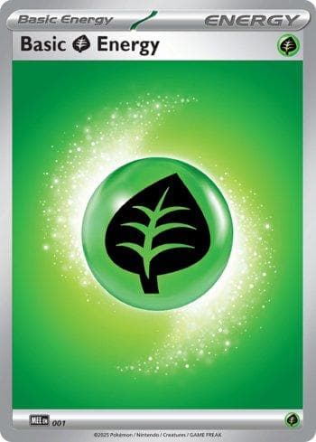 Carta Grass Energy (Mega Evolution) (MEE001/008) do set Liga BR — MEE — Pokémon TCG | Bynx