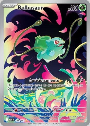 Carta Bulbasaur (133/132) do set Megaevolução — Pokémon TCG | Bynx