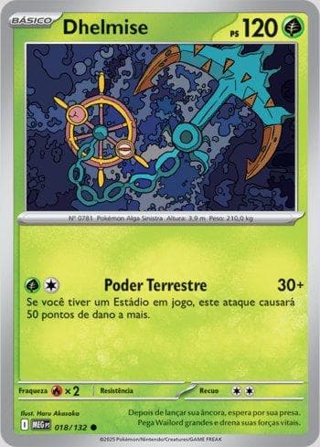 Carta Dhelmise (018/132) do set Megaevolução — Pokémon TCG | Bynx
