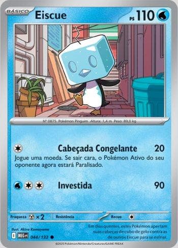 Carta Eiscue (044/132) do set Megaevolução — Pokémon TCG | Bynx