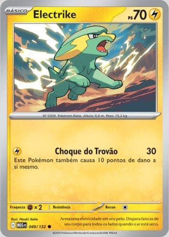 Carta Electrike (049/132) do set Megaevolução — Pokémon TCG | Bynx