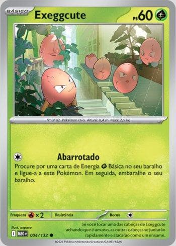 Carta Exeggcute (004/132) do set Megaevolução — Pokémon TCG | Bynx