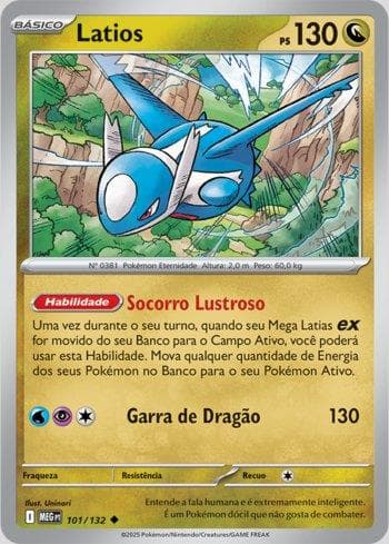 Carta Latios (101/132) do set Megaevolução — Pokémon TCG | Bynx