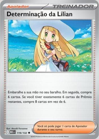 Carta Lillie's Determination (119/132) do set Megaevolução — Pokémon TCG | Bynx