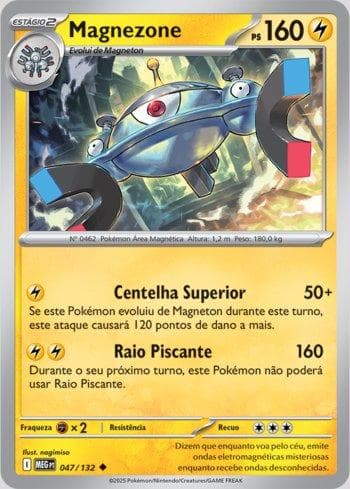 Carta Magnezone (047/132) do set Megaevolução — Pokémon TCG | Bynx