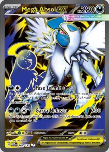 Carta Mega Absol ex (161/132) do set Megaevolução — Pokémon TCG | Bynx