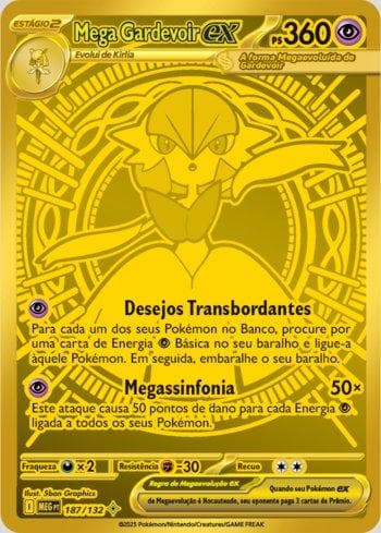 Carta Mega Gardevoir ex (187/132) do set Megaevolução — Pokémon TCG | Bynx