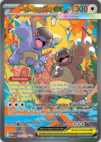 Carta Mega Kangaskhan ex (182/132) do set Megaevolução — Pokémon TCG | Bynx