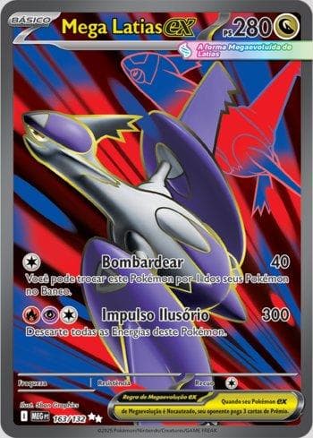 Carta Mega Latias ex (163/132) do set Megaevolução — Pokémon TCG | Bynx